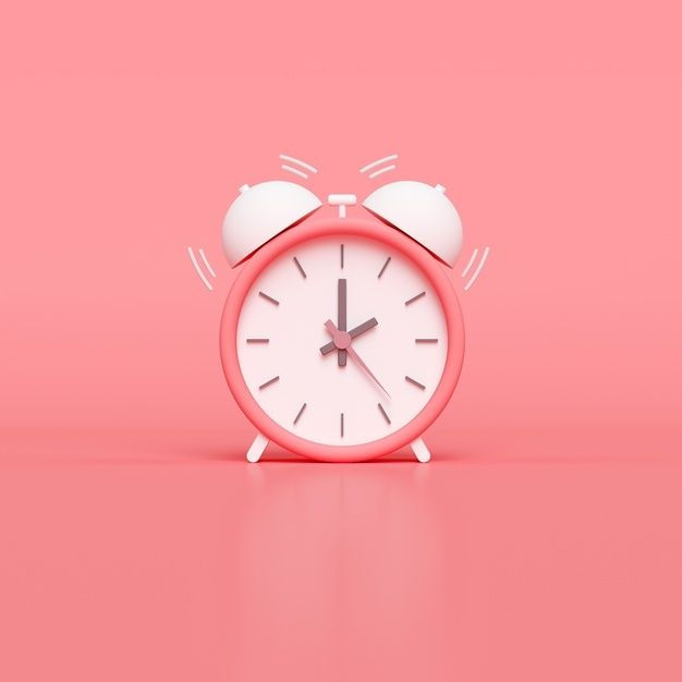 Minimal Pink Alarm Clock_ 3d Render.jpg