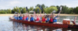 Dragon boat team celebrates victory on lake