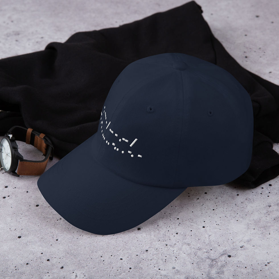 Thumbnail: Morse Code (Not My President) Embroidered Dad Hat Style