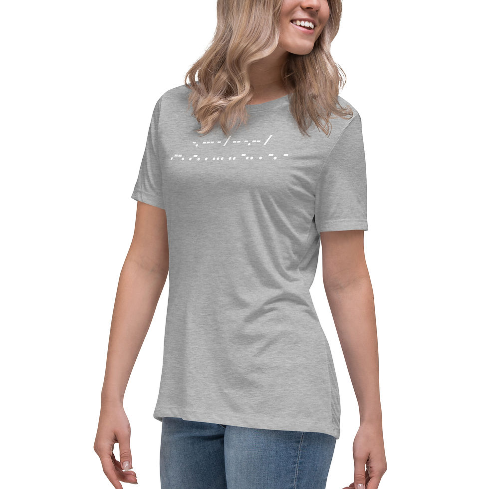Thumbnail: Morse Code (Not My President) Women's Relaxed T-Shirt
