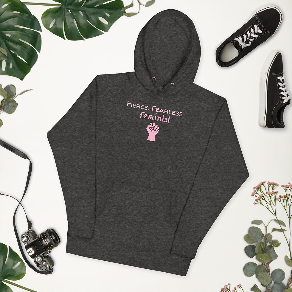 Thumbnail: "Fierce, Fearless, Feminist" Unisex Hoodie