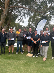 Group Photo of some participants of the Water Partners Kerang Golf Club Par 3 Championships