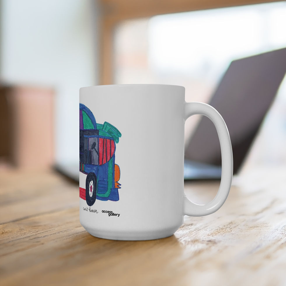 Thumbnail: The Bus by Cecil M. Brown Ceramic Mug