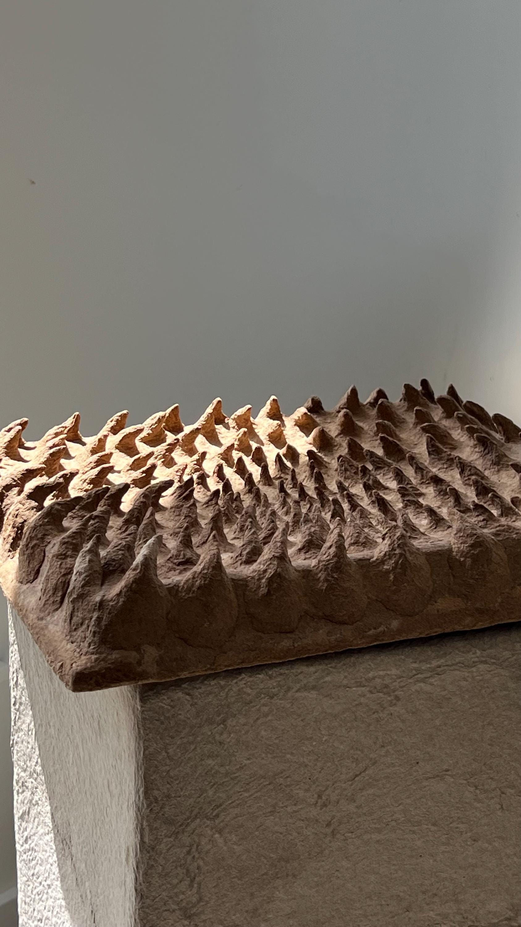 From Silence, They See - Paper Mache Wall Art, Textured Sculpture