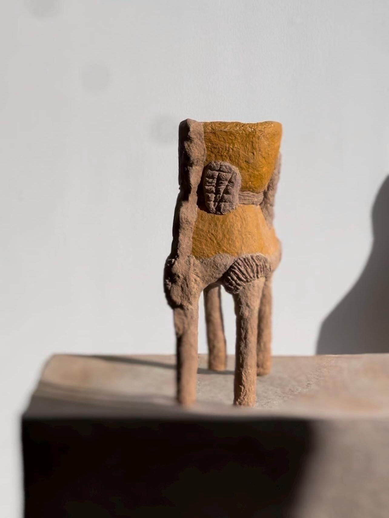 The Ritual Set II - Paper Mache Vessel, Handmade Sculptural Decor