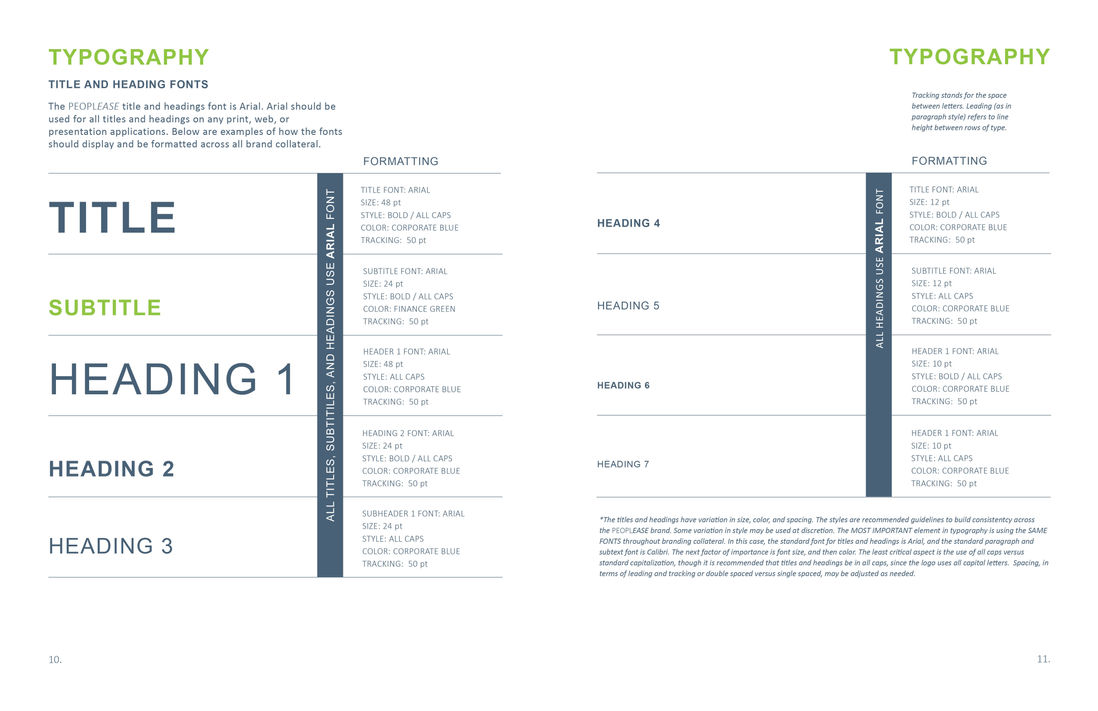 Brand style guide, logo design, icon design, text and layout design for a human resources and risk management corporation