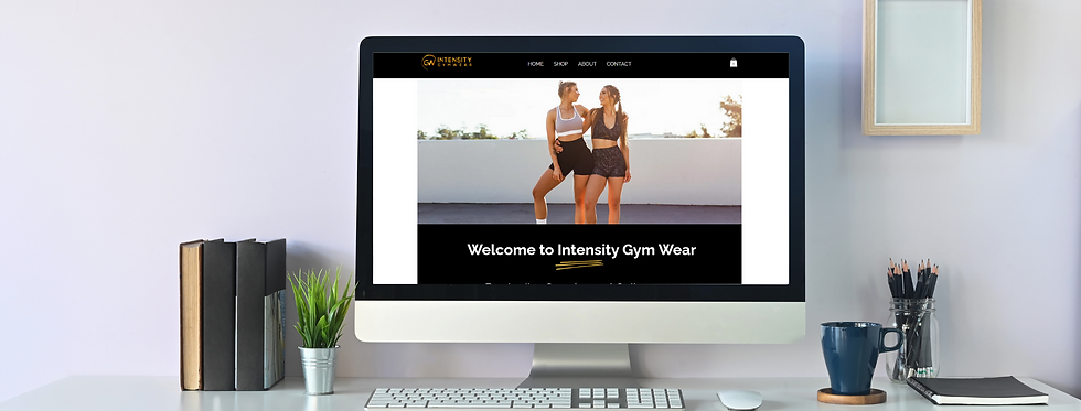 Gym Apparel Wix Website Design