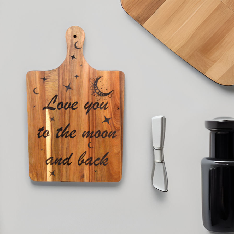 Thumbnail: Engraved Acacia Charcuterie Board – with Custom Personalization Option