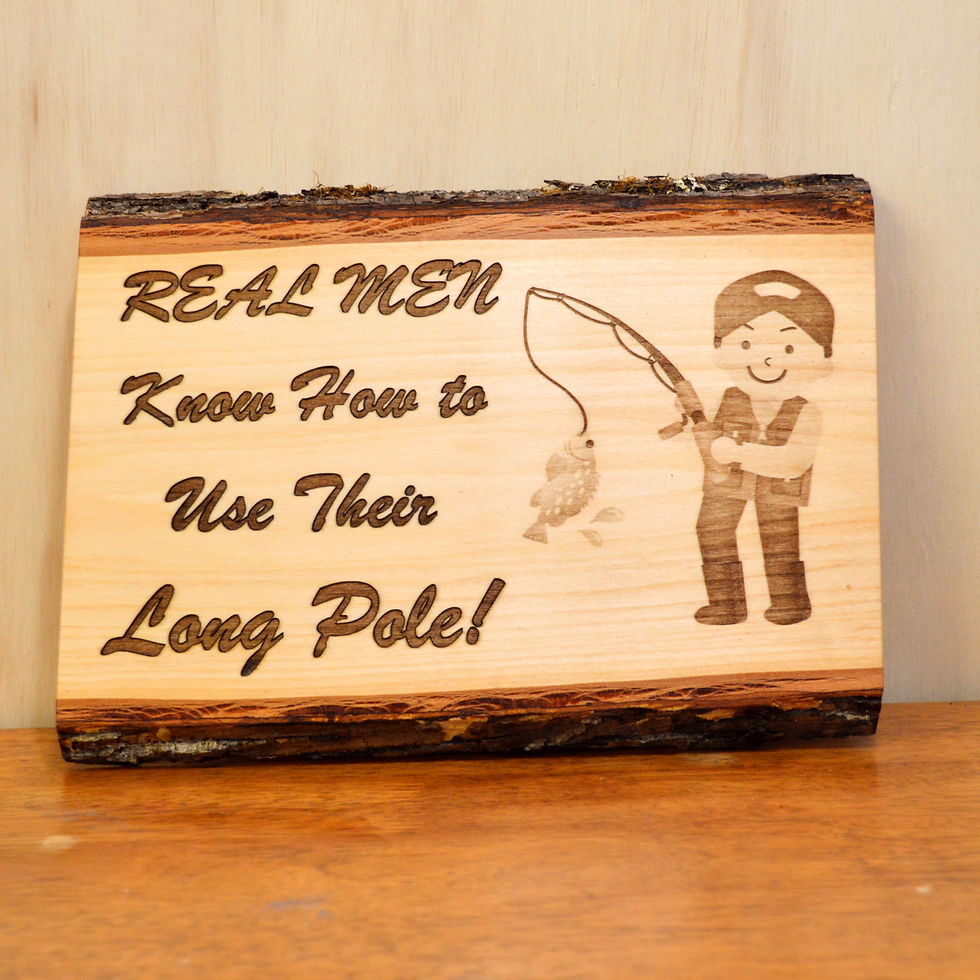 Thumbnail: "Real Men" Humor Signs for Hobbys - Adult Theme