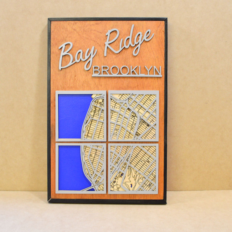 Thumbnail: Neighborhood or Town Map Wall Art Sign
