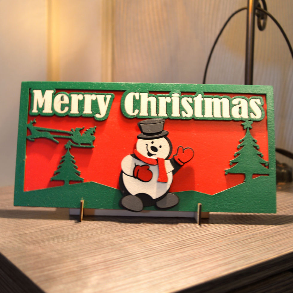 Thumbnail: Christmas Desktop Shelf Decoration Sign