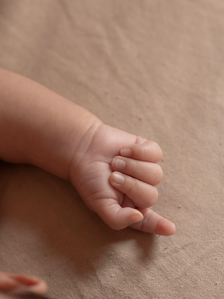 Newborn baby hand