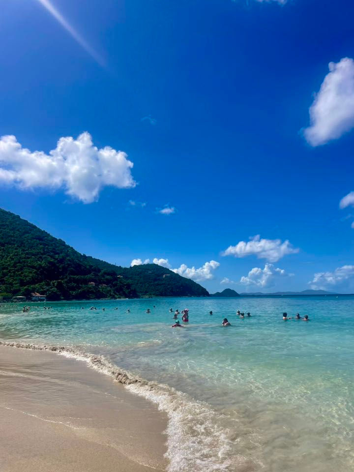 One side of Cane Garden Bay in Tortola