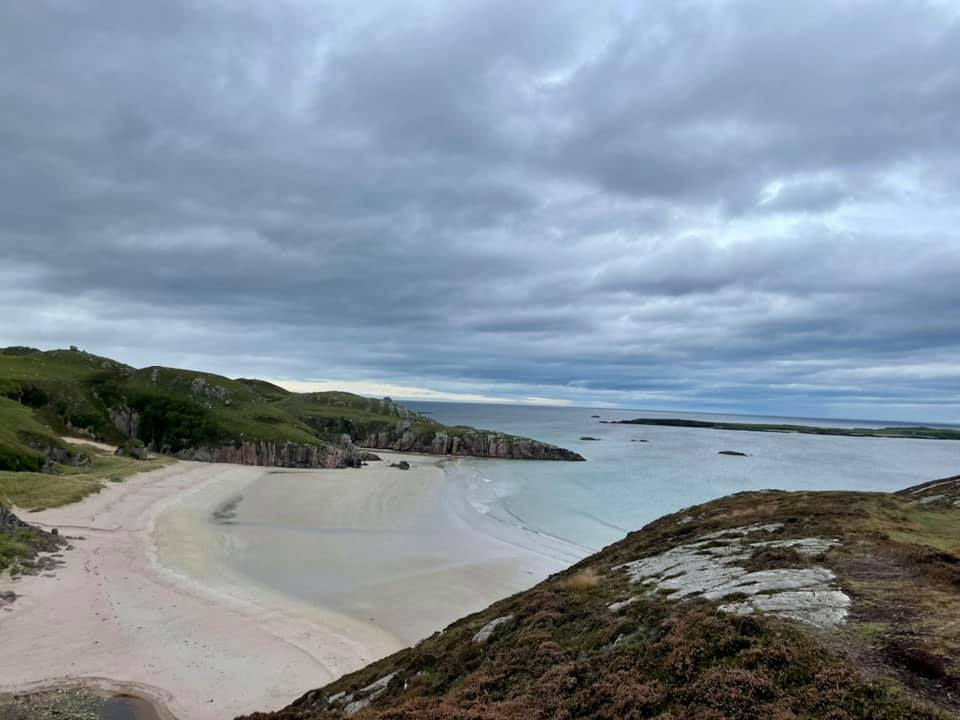 A view of Ceannabeinne Beach in Durness, Scotland