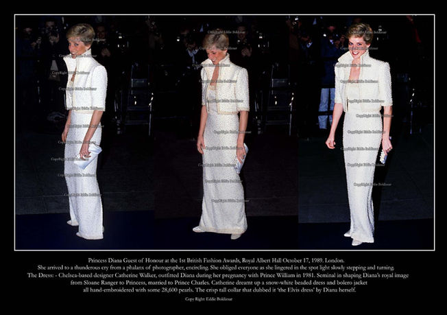 Princess Diana. An Exclusive Original Transparency Print of a moment of her life. By Eddie Boldizsar.