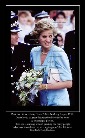Princess Diana. An Exclusive Original Transparency Print of a moment of her life. By Eddie Boldizsar.
