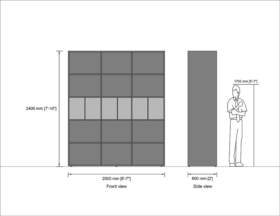 थंबनेल: उरबानो फाइलिंग कैबिनेट अंग्रेजी में Oak