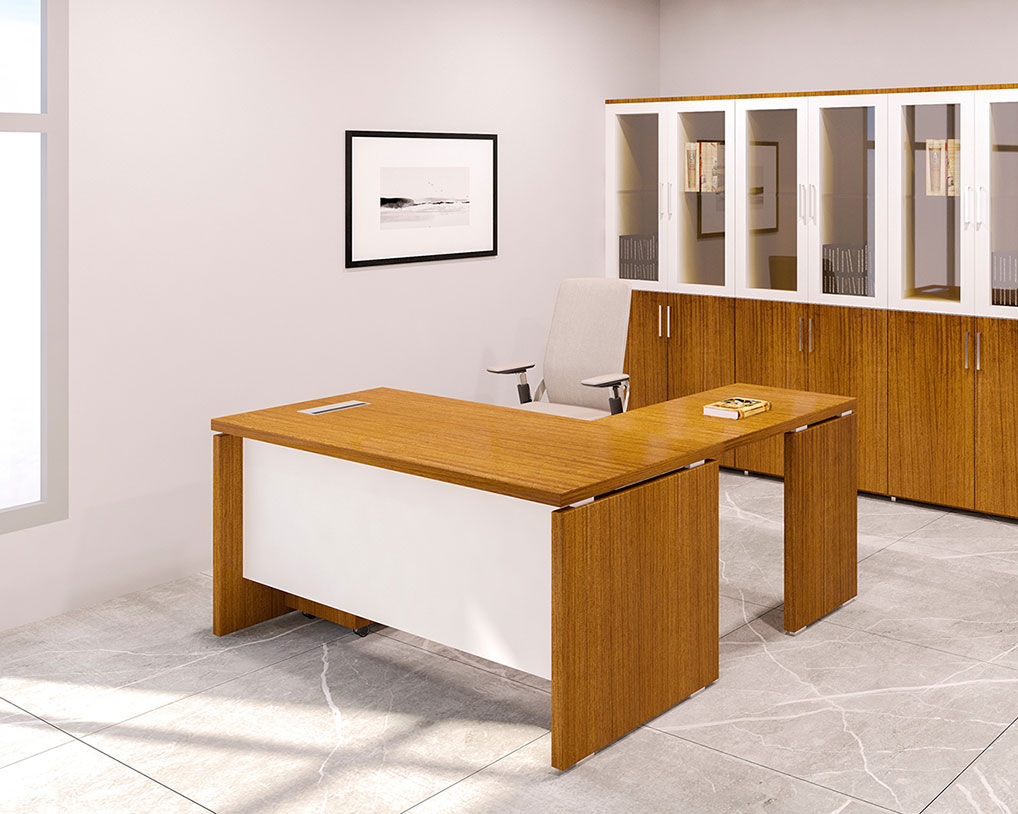 Simon Executive Table in Golden Oak