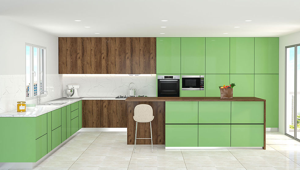 Thumbnail: Aaliyah L Shaped Modular Kitchen