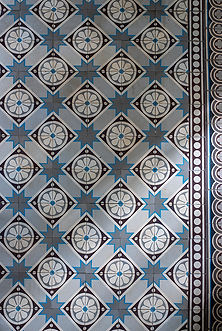 Détails des carreaux de ciment