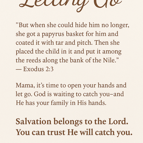 Letting go