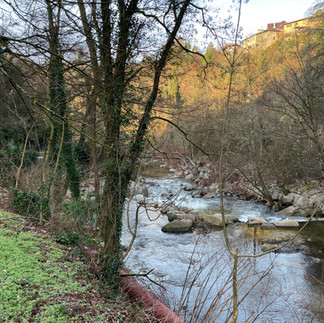 The river by the Canson paper mill