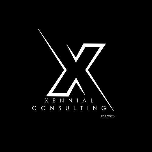 Black and White  X Letter Digital Company Logo.jpg