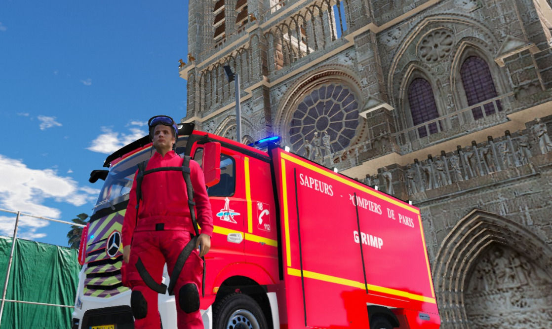 Camion et Tenue GRIMP BSPP