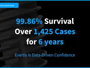 Oct. 2018 | Cumulative 6-Year Survival Rate of 1,425 Luna(EVERTIS SI) Implants