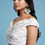 Thumbnail: WHITE OFFSHOULDER LEHENGA SET