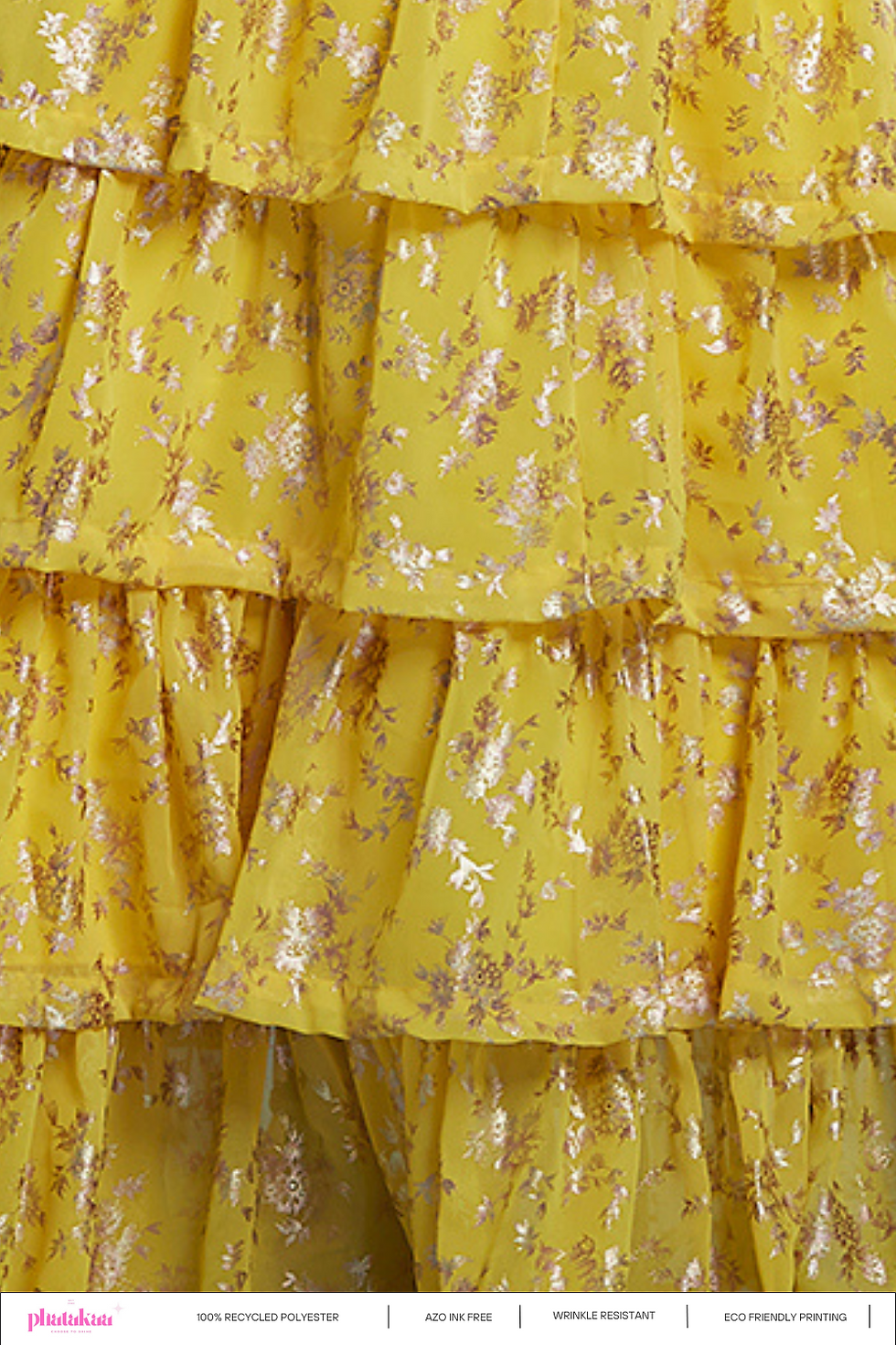 Thumbnail: YELLOW  BACKLESS LEHENGA SET