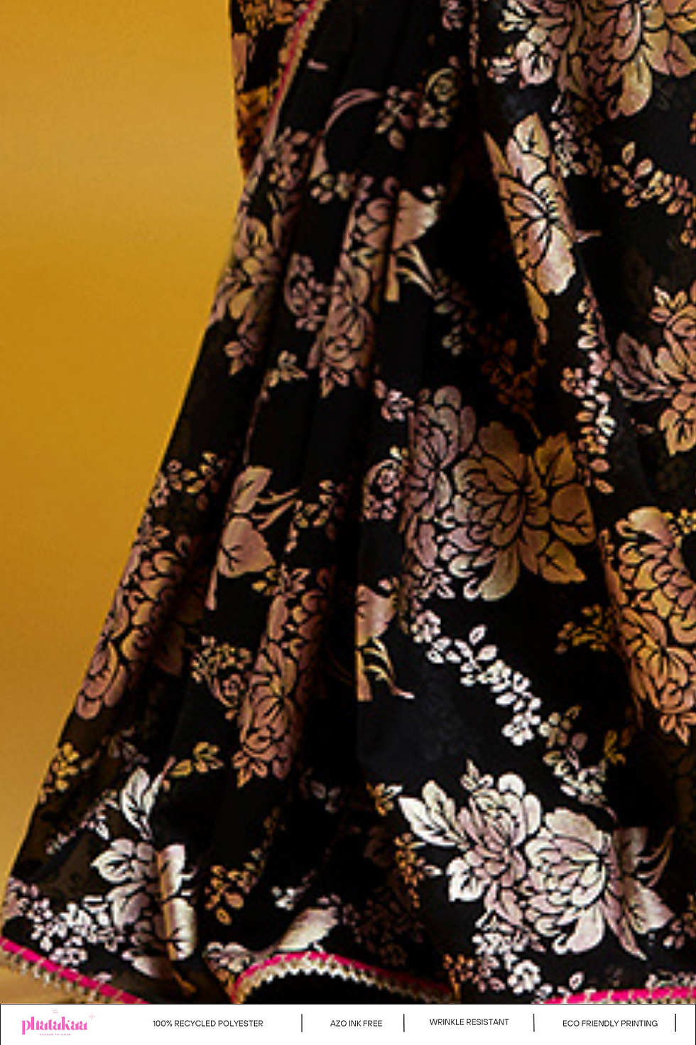 Thumbnail: Black Barfi Saree