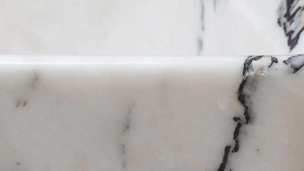 थंबनेल: Lilac Marble Square Washbasin Bathroom Sink, Natural Stone Sink Bathroom Decor