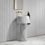 Thumbnail: Fluted Carrara Marble Pedestal Basin