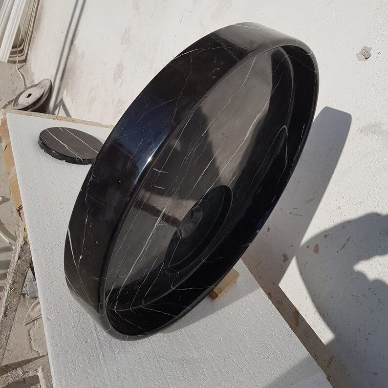 Thumbnail: Nero Marquina Black Italian Marble Washbasin