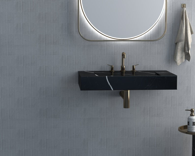 Thumbnail: Premium Black Marble Wash Basin, Luxury Handmade Marble Bathroom Vanity Sink

