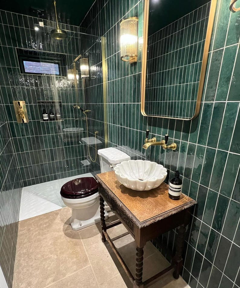 Thumbnail: Daisy Flower Shaped Marble Bathroom Washbasin Sink, Scallop Marble Sink
