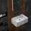 थंबनेल: Lilac Marble Rectangular Vanity Wall-mount Washbasin Sink,  Bathroom Decor Sink