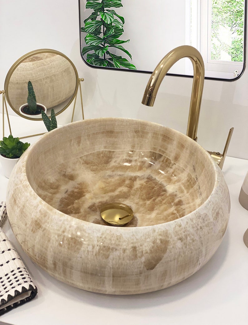 Onyx Marble Vessel Sink India — The Bridge Between Sacred and Aesthetic