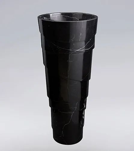 Black Marble Fluted Pedestal Brass Belt India — Three Trends in One Object