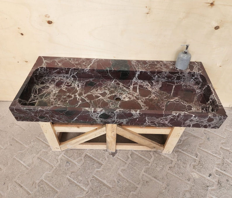Thumbnail: Rosso Levento Italian Wash Basin, Italian Bathroom Sink Slim & Sleek