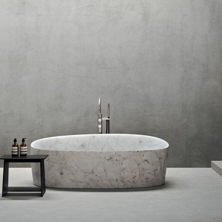 Thumbnail: Modern Style Marble Bathroom Bathtub, Marble Bath Tub