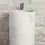 Thumbnail: Italian Cylindrical Bathroom Free-Standing Pedestal Sink, Classic Travertine