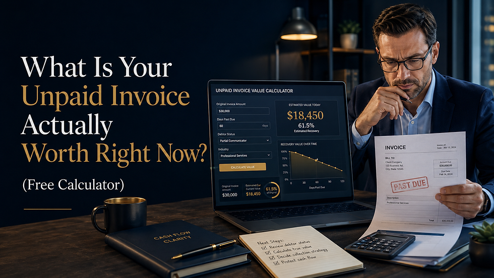 What Is Your Unpaid Invoice Actually Worth Right Now (Free Calculator)