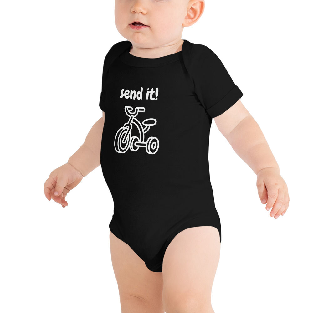 Baby short sleeve "Send it" one piece