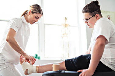 strapping ankle