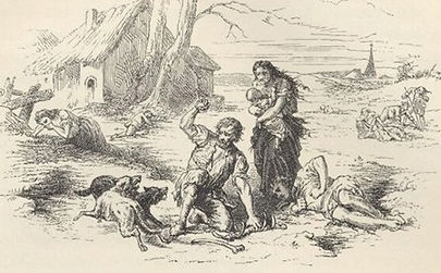 Alphonse de Neuville, La grande famine, in L’Histoire de France racontée à mes petits-enfants de Guizot, 1872-1876