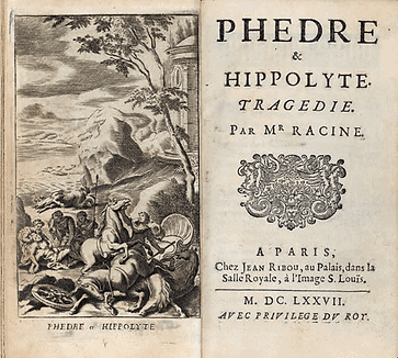 "Phèdre" de Racine, frontispice, 1677