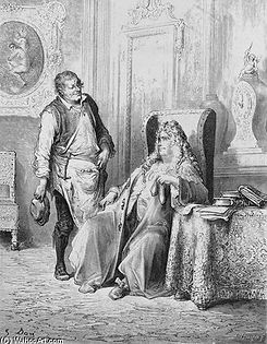 Gustave Doré, « Le Savetier et le Financier », 1867. Encre, gouache, lavis. BnF