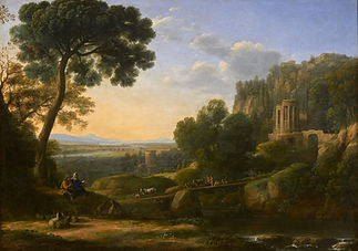 Claude Lorrain, Paysage pastoral, 1644. Huile sur toile, 98 x 137. Musée de Grenoble